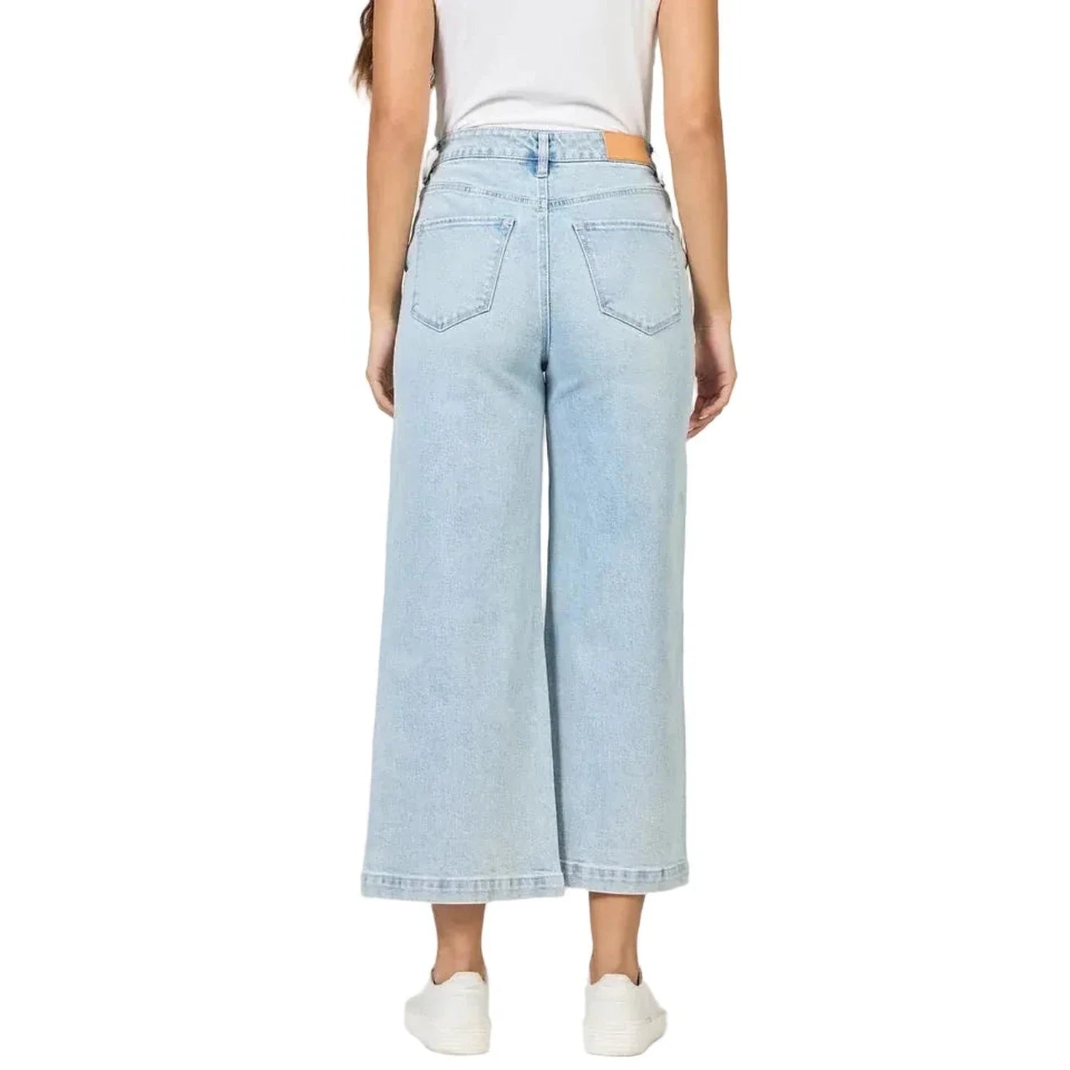 Women’s Audrey High Rise Wide Leg Cropped Jeans Dear John