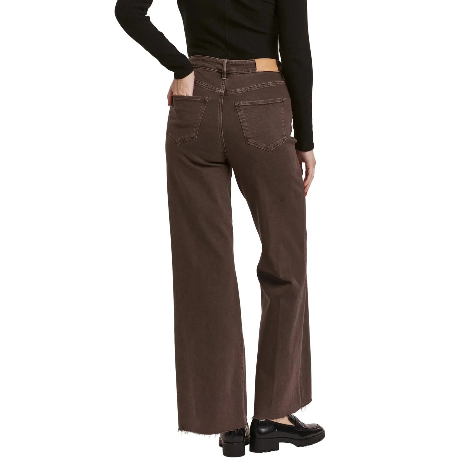 Dear John Denim 02. WOMENS APPAREL - WOMENS PANTS - WOMENS PANTS CASUAL Women's Fiona Super High Rise Wide Leg Jeans MOCHA BROWN