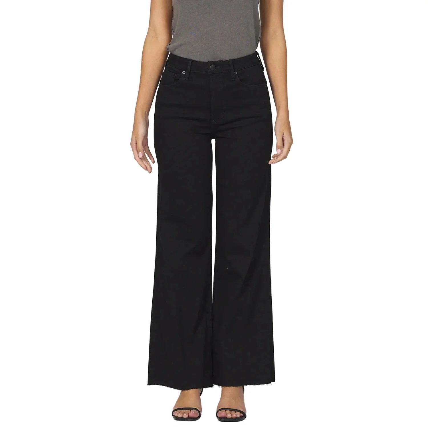 Dear John Denim 02. WOMENS APPAREL - WOMENS PANTS - WOMENS PANTS CASUAL Women's Fiona Super High Rise Wide Leg Jeans BLACK ARROW