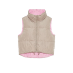 Deluc 02. WOMENS APPAREL - WOMENS VEST - WOMENS VEST INSULATED Women's Kanvas Reversible Puffer Gilet PINK | MINK