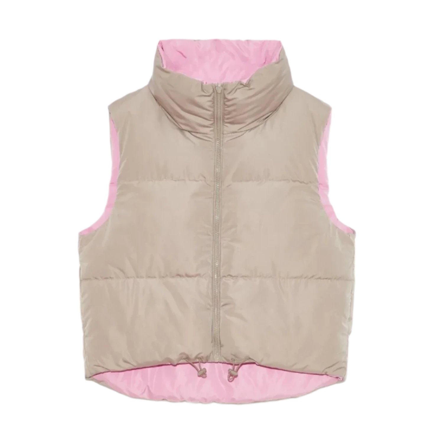 Deluc 02. WOMENS APPAREL - WOMENS VEST - WOMENS VEST INSULATED Women's Kanvas Reversible Puffer Gilet PINK | MINK