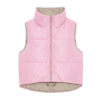 Deluc 02. WOMENS APPAREL - WOMENS VEST - WOMENS VEST INSULATED Women's Kanvas Reversible Puffer Gilet PINK | MINK