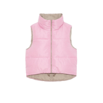 Deluc 02. WOMENS APPAREL - WOMENS VEST - WOMENS VEST INSULATED Women's Kanvas Reversible Puffer Gilet PINK | MINK