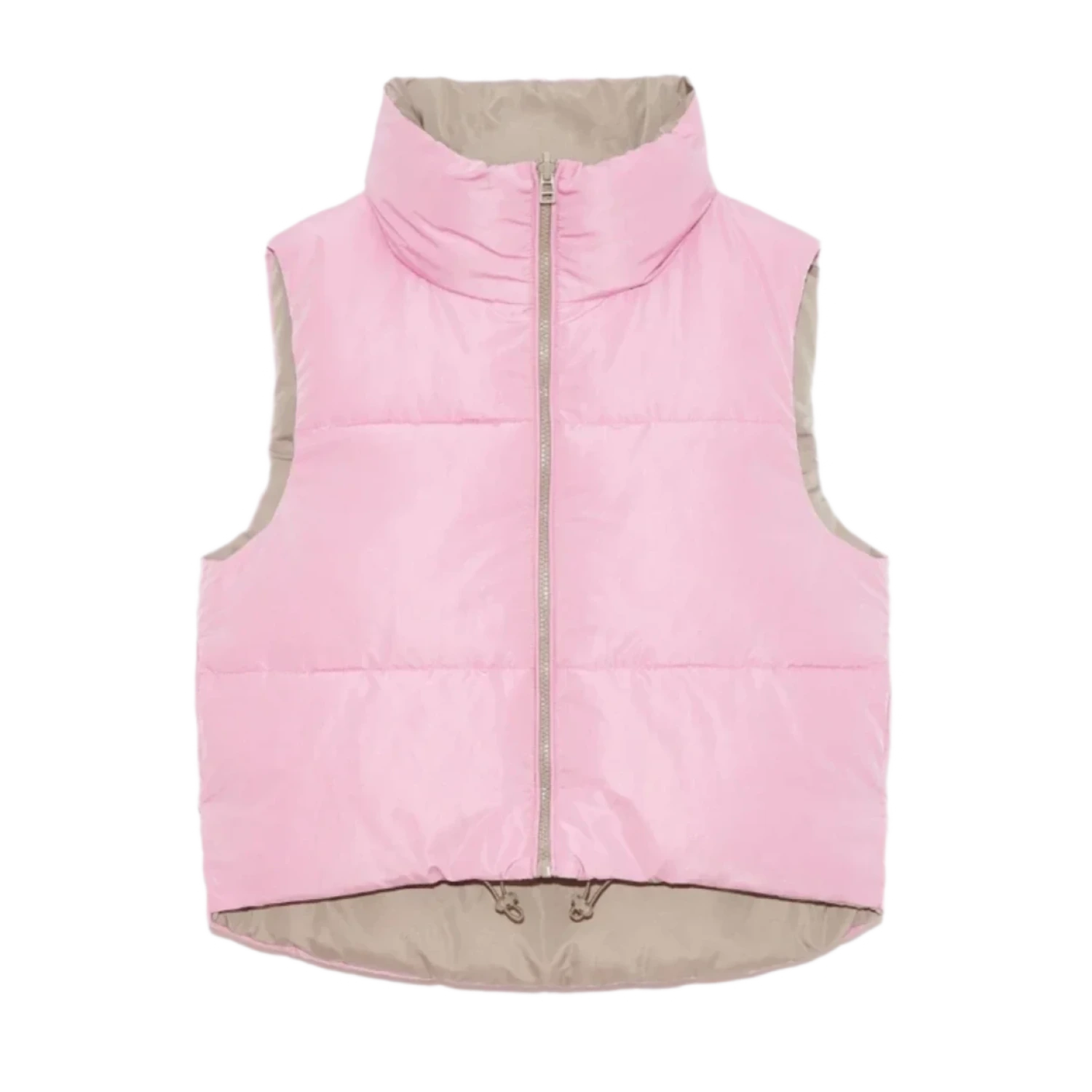 Deluc 02. WOMENS APPAREL - WOMENS VEST - WOMENS VEST INSULATED Women's Kanvas Reversible Puffer Gilet PINK | MINK