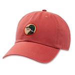 Duck Head 11. HATS - HATS BILLED - HATS BILLED Circle Patch Twill Hat CLASSIC RED OS