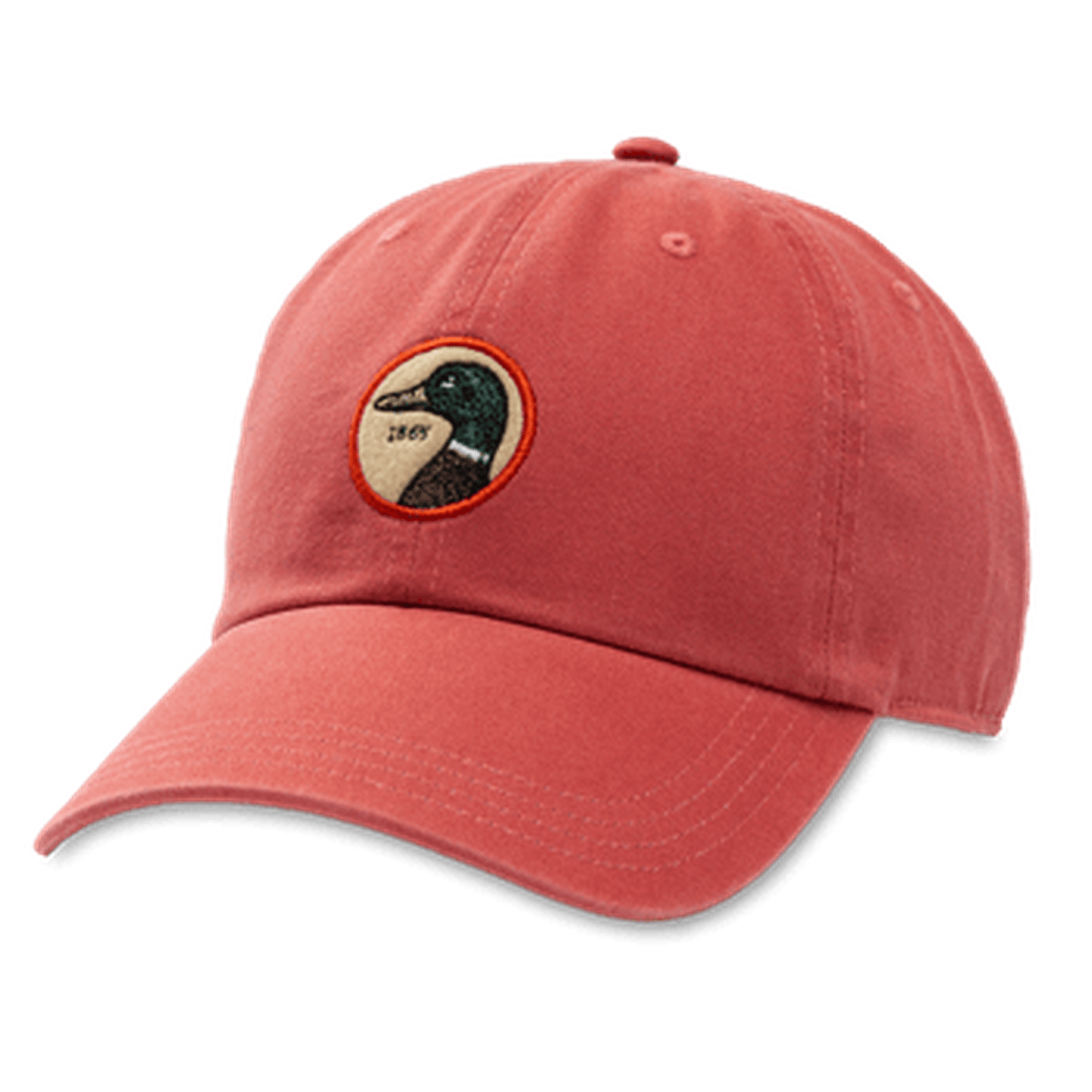 Duck Head 11. HATS - HATS BILLED - HATS BILLED Circle Patch Twill Hat CLASSIC RED OS