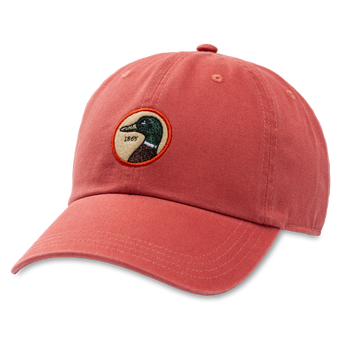 Duck Head 11. HATS - HATS BILLED - HATS BILLED Circle Patch Twill Hat CLASSIC RED OS