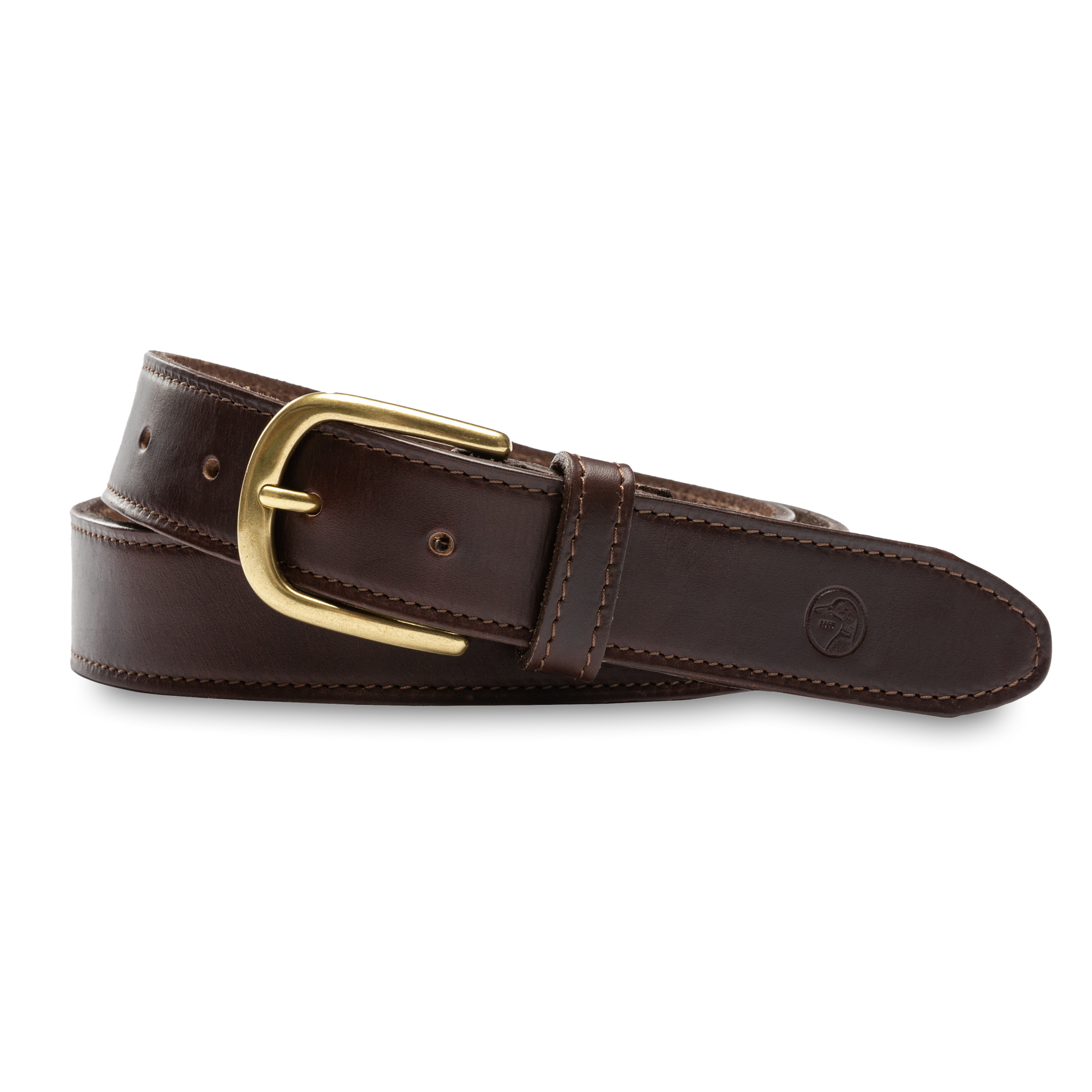 Duck Head 10. GIFTS|ACCESSORIES - MENS ACCESSORIES - MENS BELTS Duck Head Dark Brown Leather Belt 232 DARK BROWN