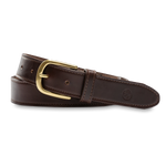 Duck Head 10. GIFTS|ACCESSORIES - MENS ACCESSORIES - MENS BELTS Duck Head Dark Brown Leather Belt 232 DARK BROWN