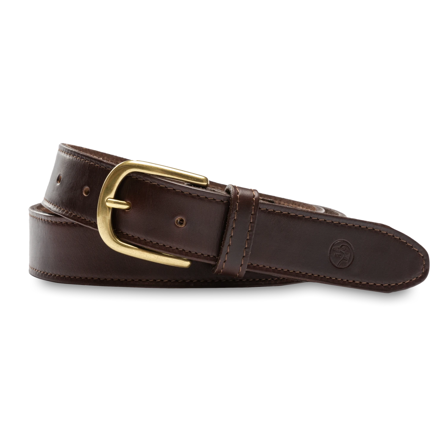 Duck Head 10. GIFTS|ACCESSORIES - MENS ACCESSORIES - MENS BELTS Duck Head Dark Brown Leather Belt 232 DARK BROWN