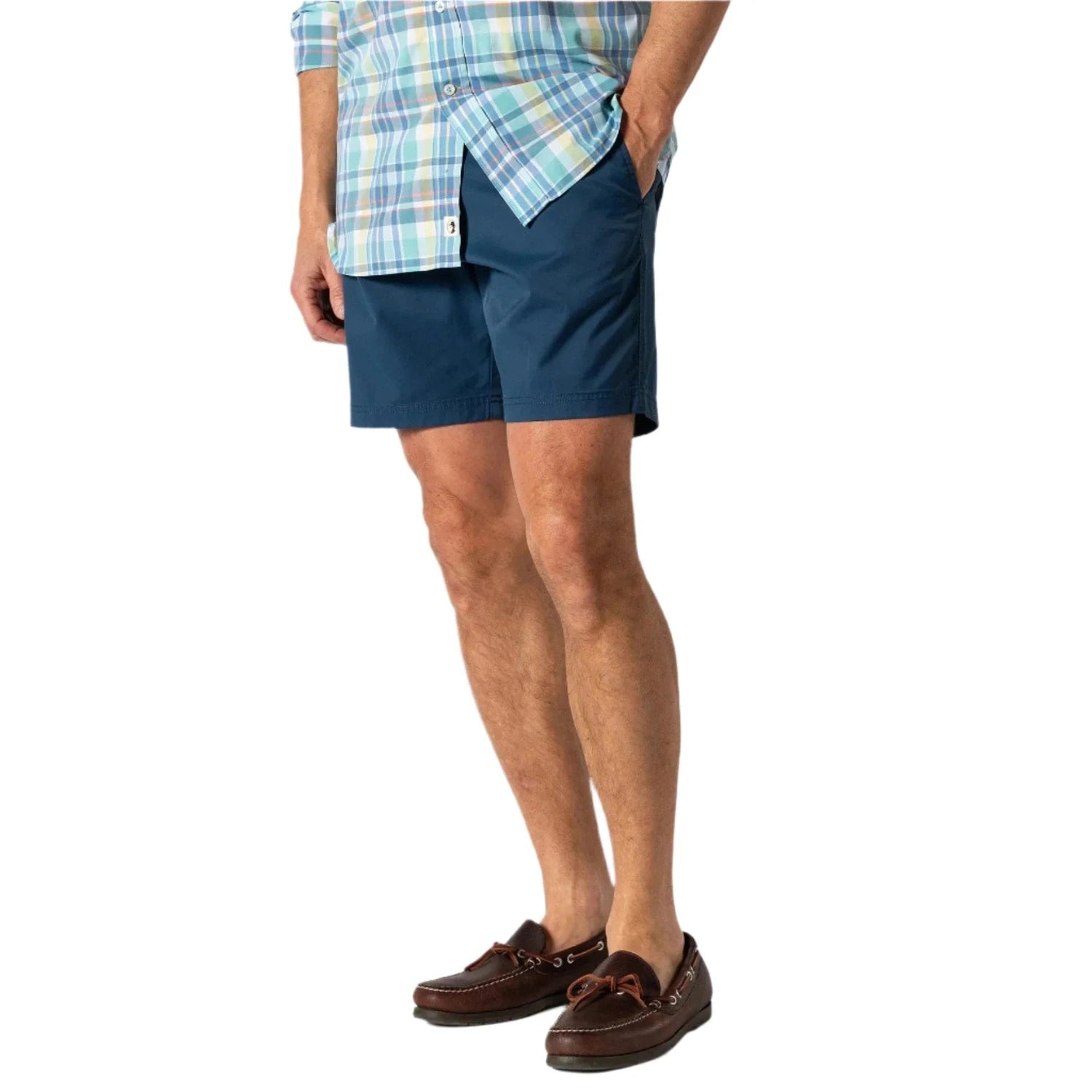 Duck Head 01. MENS APPAREL - MENS SHORTS - MENS SHORTS CASUAL Men's Harbor Performance Short DARK INDIGO