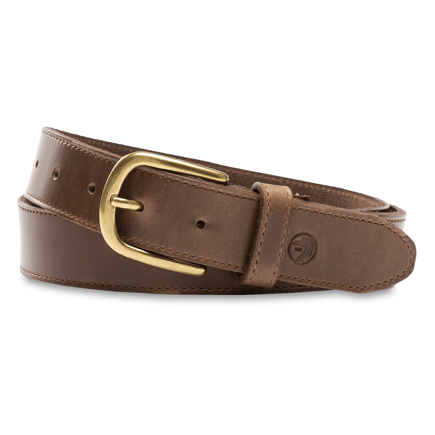 Duck Head 10. GIFTS|ACCESSORIES - MENS ACCESSORIES - MENS BELTS Men's Duck Head Leather Belt 208 BROWN WITH BRASS