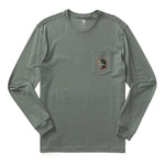 Duck Head 01. MENS APPAREL - MENS T-SHIRTS - MENS T-SHIRT SS Men's Duck Head Logo Long Sleeve T-Shirt 029 SEDONA SAGE