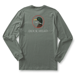 Duck Head 01. MENS APPAREL - MENS T-SHIRTS - MENS T-SHIRT SS Men's Duck Head Logo Long Sleeve T-Shirt 029 SEDONA SAGE