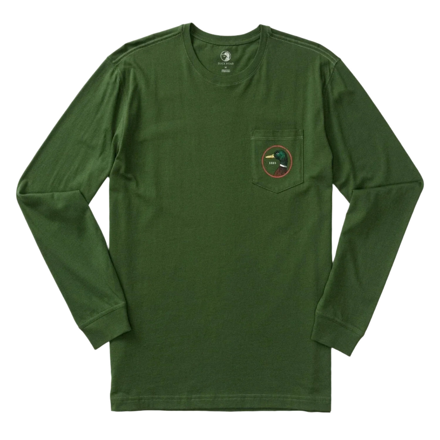 Duck Head 01. MENS APPAREL - MENS T-SHIRTS - MENS T-SHIRT LS Men's Duck Head Logo Long Sleeve T-Shirt PINE GREEN