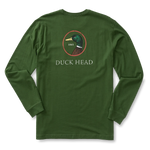 Duck Head 01. MENS APPAREL - MENS T-SHIRTS - MENS T-SHIRT LS Men's Duck Head Logo Long Sleeve T-Shirt PINE GREEN