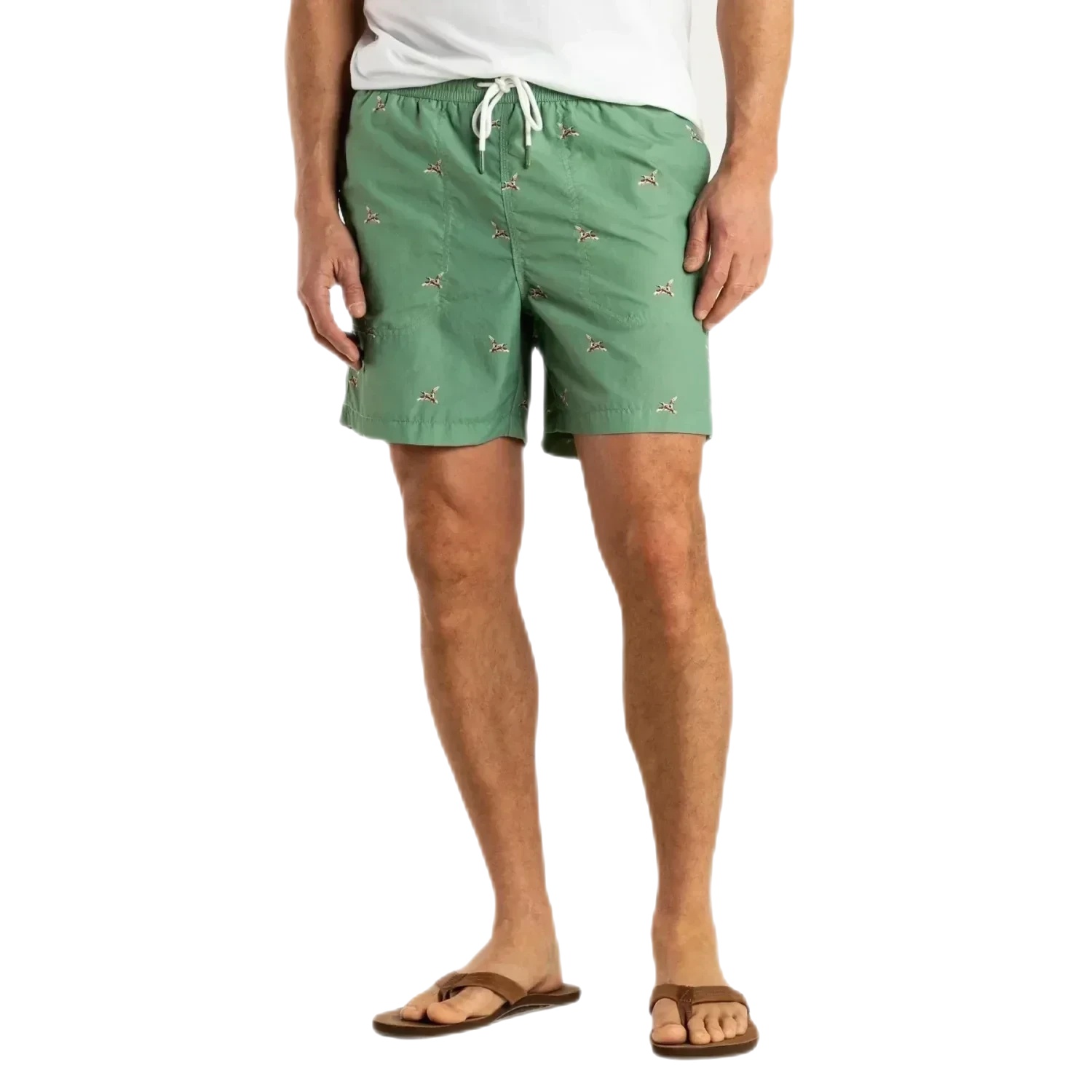 Duck Head 01. MENS APPAREL - MENS SHORTS - MENS SHORTS CASUAL Men's Mallard Swim Short 6 in 362 ROWING GREEN