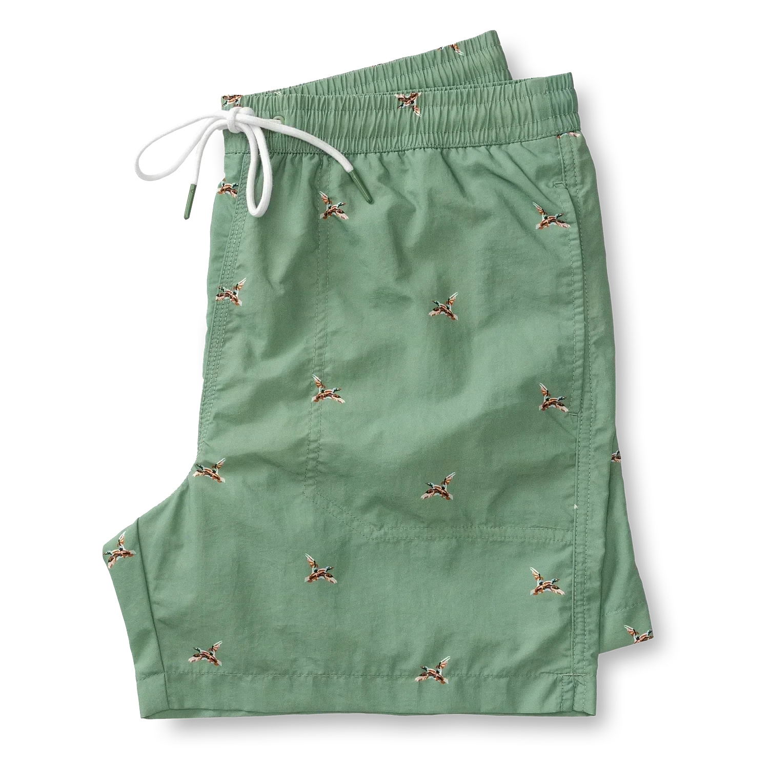 Duck Head 01. MENS APPAREL - MENS SHORTS - MENS SHORTS CASUAL Men's Mallard Swim Short 6 in 362 ROWING GREEN