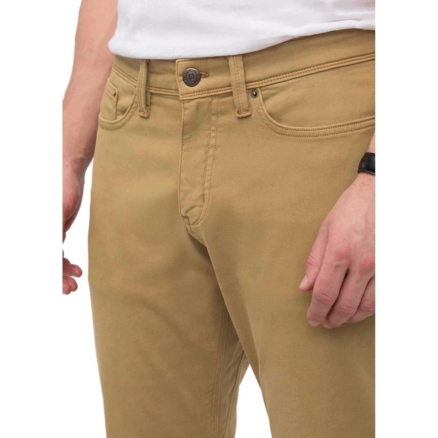 DUER 01. MENS APPAREL - MENS PANTS - MENS PANTS CASUAL Men's No Sweat Relaxed Taper CAMEL