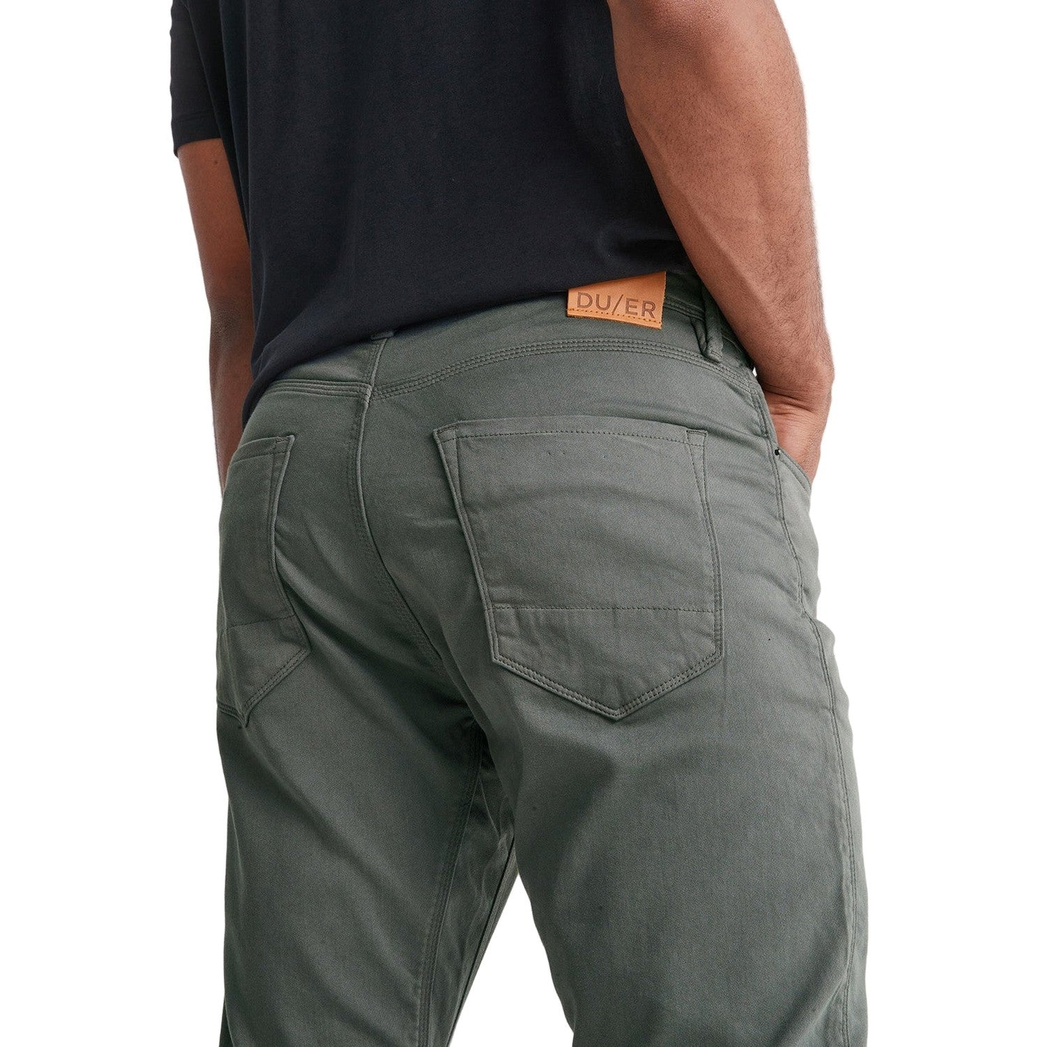 DUER 01. MENS APPAREL - MENS PANTS - MENS PANTS CASUAL Men's No Sweat Relaxed Taper GULL