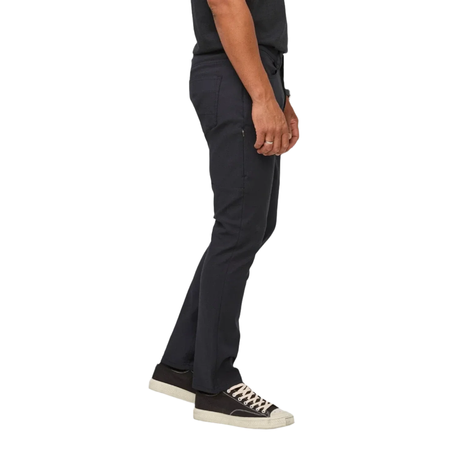 DUER 01. MENS APPAREL - MENS PANTS - MENS PANTS CASUAL Men's NuStretch Relaxed Taper 5 Pocket BLACK