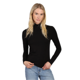 Dylan 02. WOMENS APPAREL - WOMENS LS SHIRTS - WOMENS LS CASUAL Women's Essential Turtleneck BLACK