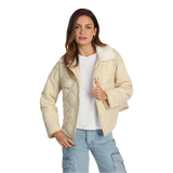 Dylan 02. WOMENS APPAREL - WOMENS JACKETS - WOMENS JACKETS CASUAL Women's Peyton Quilt Jacket OFF WHITE