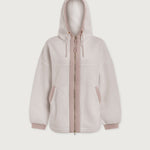 Varley 02. WOMENS APPAREL - WOMENS JACKETS - WOMENS JACKETS FLEECE Women's Fey Relaxed Fleece EGRT EGRET