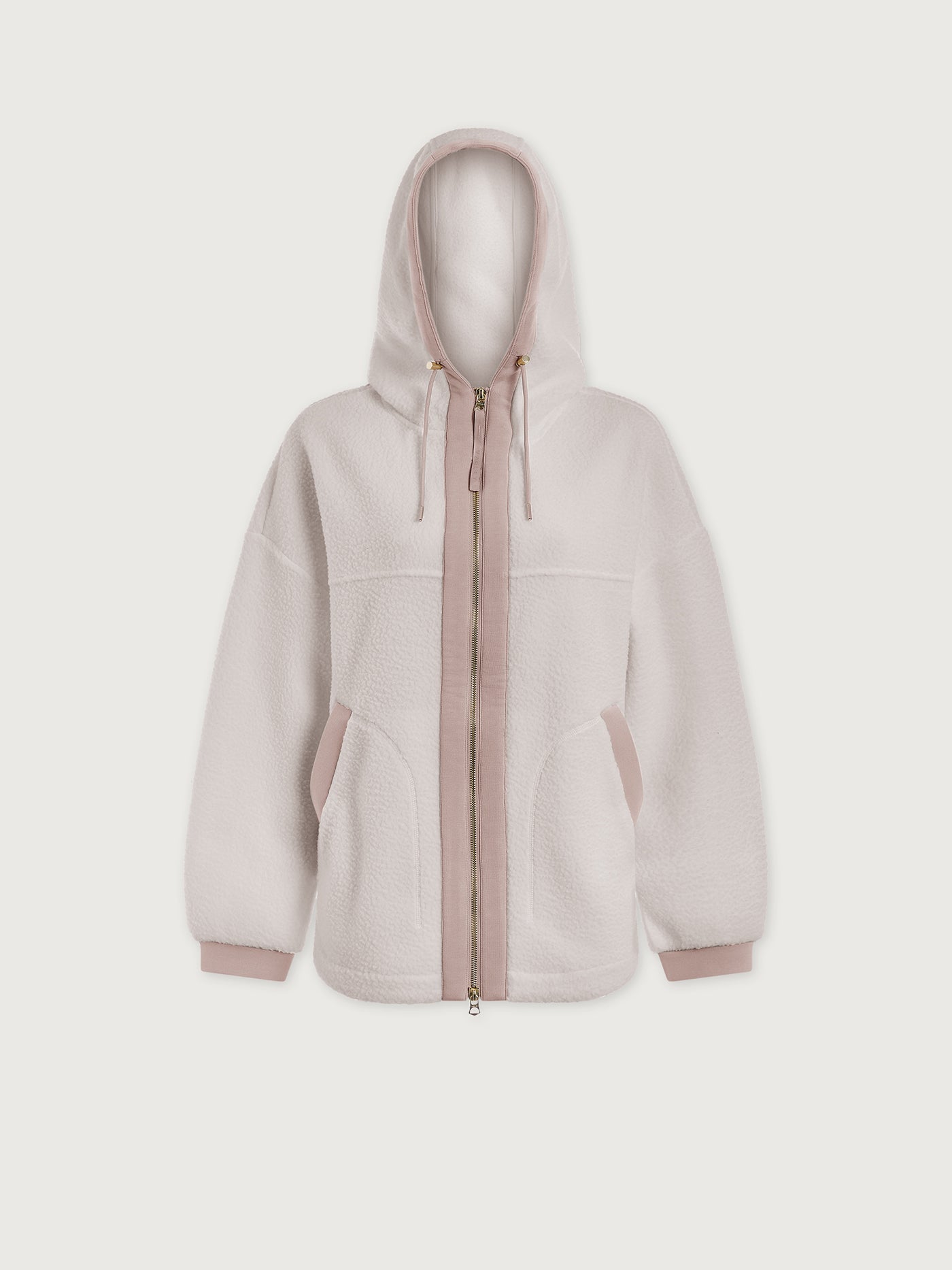 Varley 02. WOMENS APPAREL - WOMENS JACKETS - WOMENS JACKETS FLEECE Women's Fey Relaxed Fleece EGRT EGRET