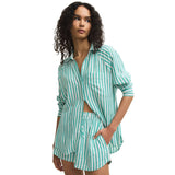 Z Supply 02. WOMENS APPAREL - WOMENS LS SHIRTS - WOMENS LS CASUAL Women's The Perfect Linen Top LPA LA PALMA