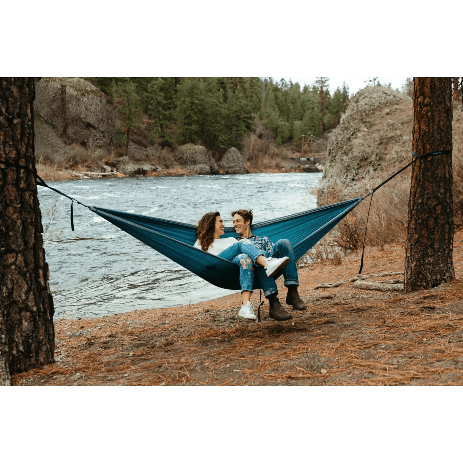 Eagles Nest Outfitters 12. HARDGOODS - CAMP|HIKE|TRAVEL - HAMMOCKS DoubleNest Hammock SEAFOAM | GREY