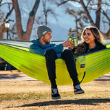 Eagles Nest Outfitters 12. HARDGOODS - CAMP|HIKE|TRAVEL - HAMMOCKS DoubleNest Hammock CHARTREUSE | GREY