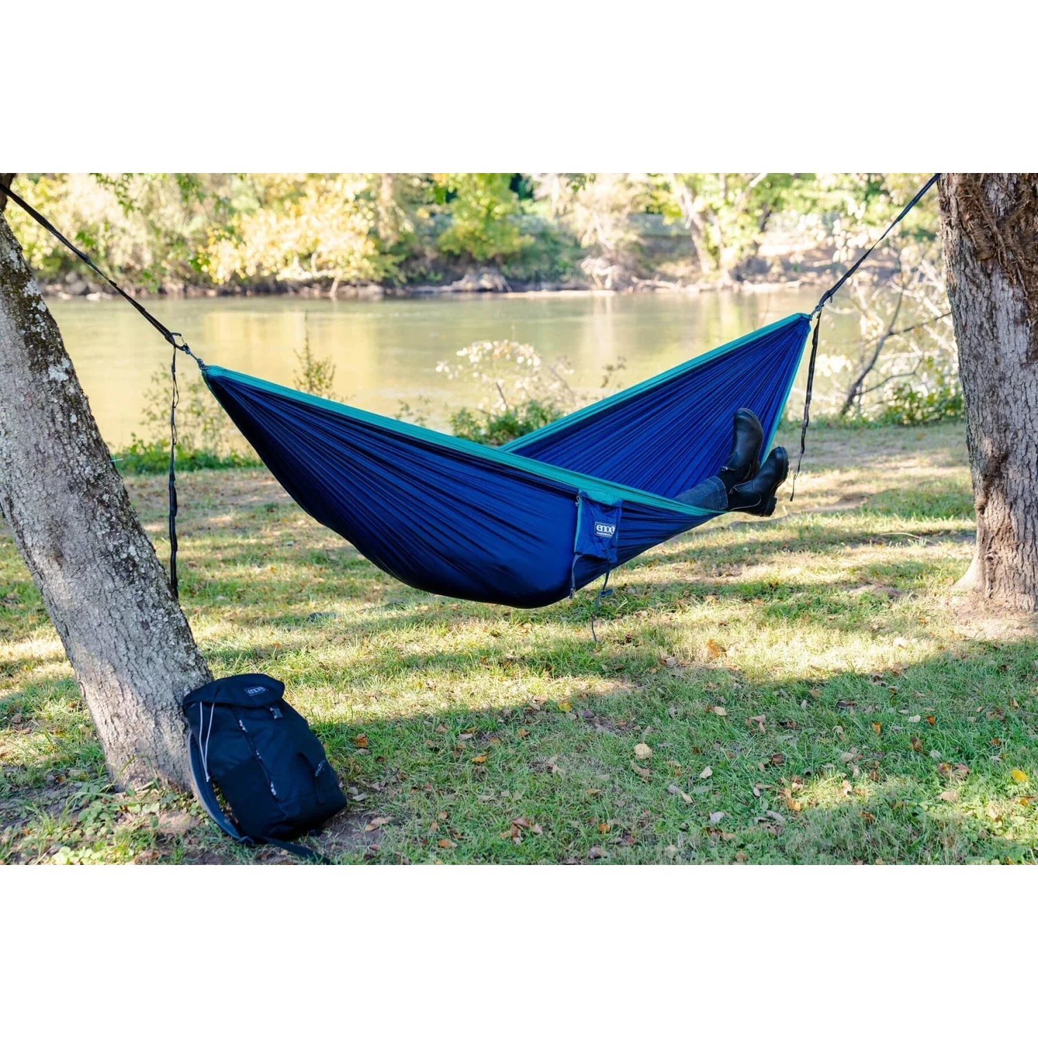 Eagles Nest Outfitters HARDGOODS - CAMP|HIKE|TRAVEL - HAMMOCKS DoubleNest Hammock NAVY | SEAFOAM