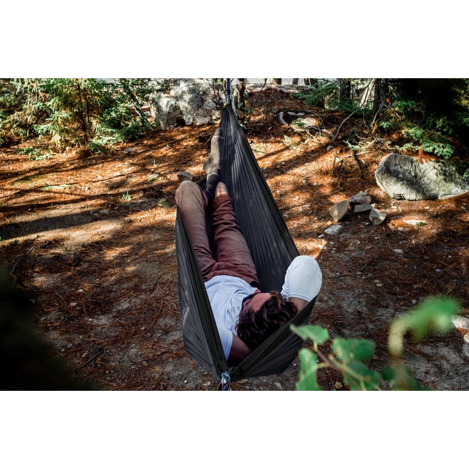 Eagles Nest Outfitters HARDGOODS - CAMP|HIKE|TRAVEL - HAMMOCKS DoubleNest Hammock CHARCOAL | BLACK