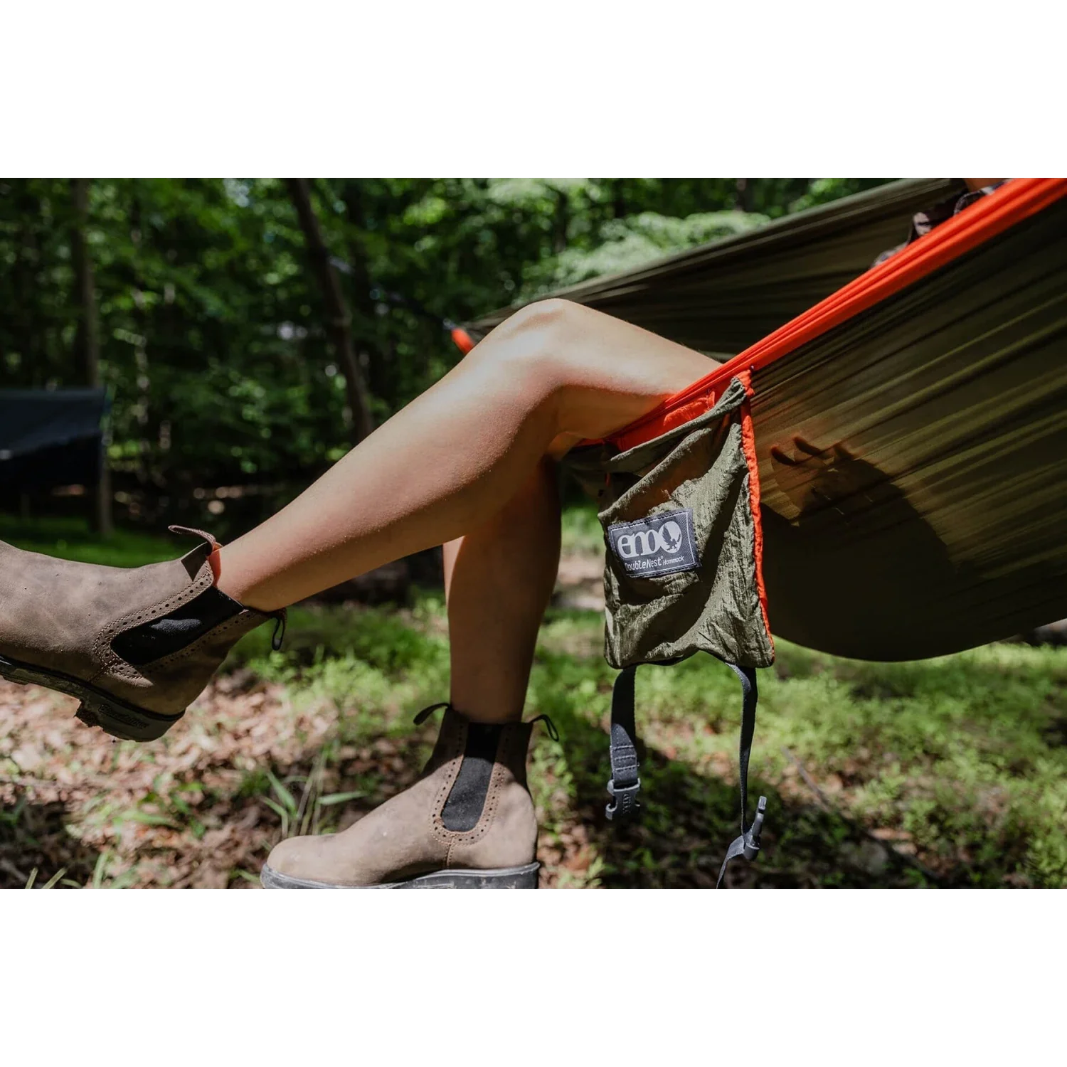 Eagles Nest Outfitters HARDGOODS - CAMP|HIKE|TRAVEL - HAMMOCKS DoubleNest Hammock OLIVE | ORANGE