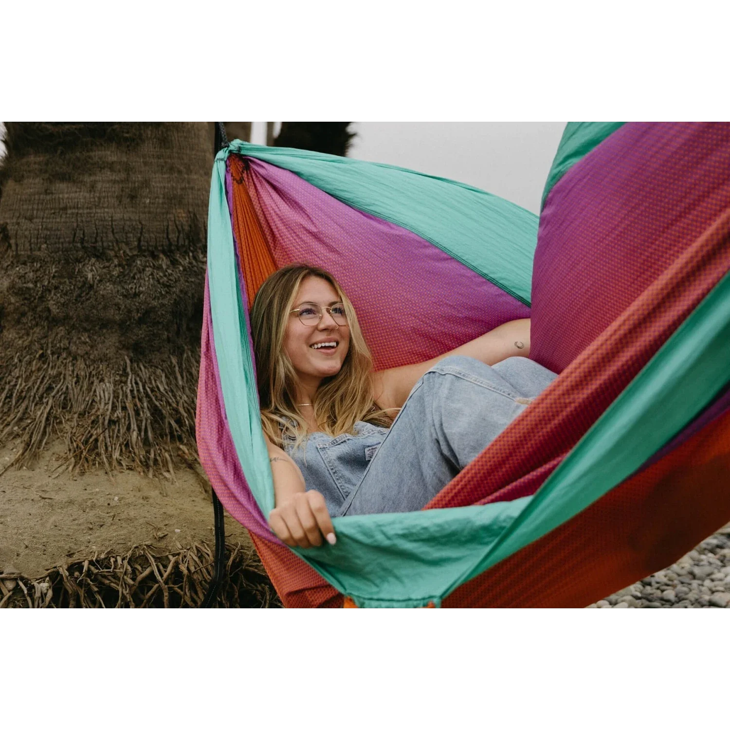 Eagles Nest Outfitters HARDGOODS - CAMP|HIKE|TRAVEL - HAMMOCKS DoubleNest Print Hammock FADE | SEAGLASS