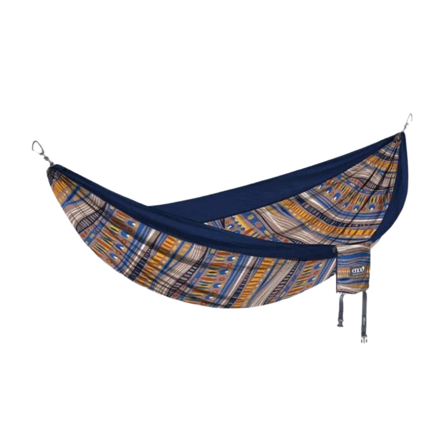 Eagles Nest Outfitters HARDGOODS - CAMP|HIKE|TRAVEL - HAMMOCKS DoubleNest Print Hammock TUNDRA | NAVY