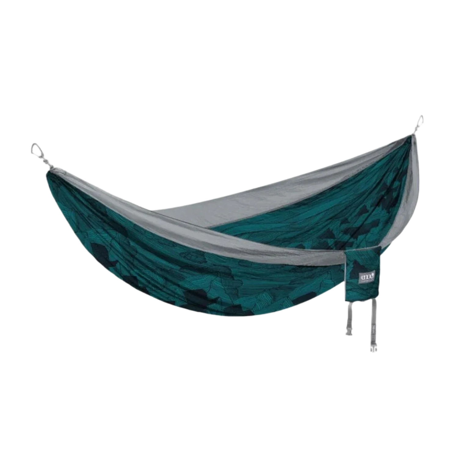 Eagles Nest Outfitters HARDGOODS - CAMP|HIKE|TRAVEL - HAMMOCKS DoubleNest Print Hammock MOUNTAINS TO SEA | GREY