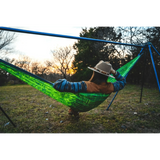 Eagles Nest Outfitters 12. HARDGOODS - CAMP|HIKE|TRAVEL - HAMMOCKS DoubleNest Printed Hammock - Giving Back OUTSIDE LNT | CHARCOAL