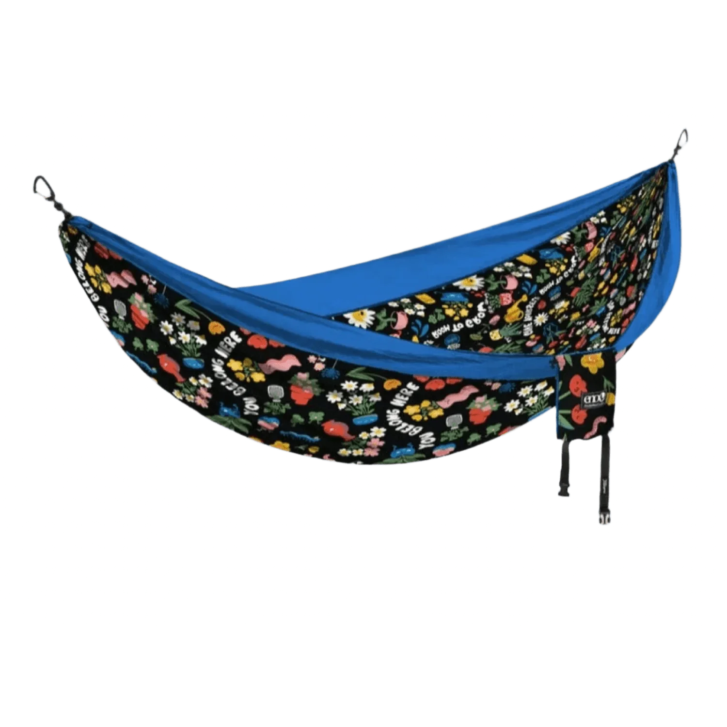 Eagles Nest Outfitters 12. HARDGOODS - CAMP|HIKE|TRAVEL - HAMMOCKS DoubleNest Printed Hammock - Giving Back ROOM TO GROW - BRAVE TRAILS | TEAL