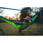 Eagles Nest Outfitters HARDGOODS - CAMP|HIKE|TRAVEL - HAMMOCKS DoubleNest Printed Hammock - Giving Back OUTSIDE LNT | CHARCOAL