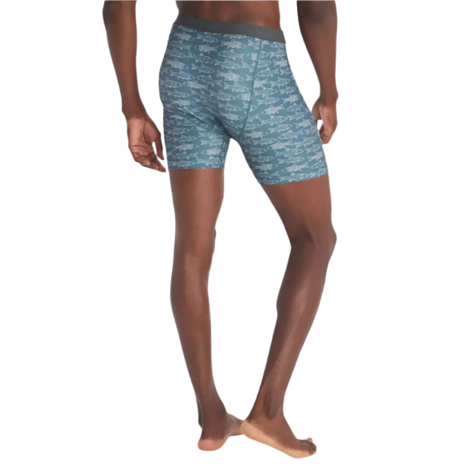 Exofficio 01. MENS APPAREL - MENS UNDERWEAR - MENS UNDERWEAR Men's Give-n-Go 2.0 Boxer Brief STEEL BLUE FISH