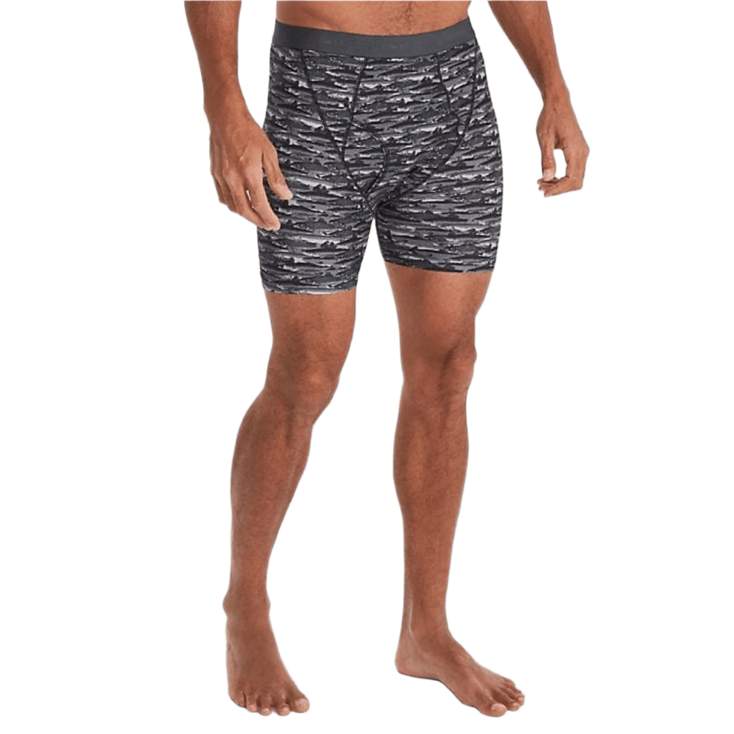 Exofficio 01. MENS APPAREL - MENS UNDERWEAR - MENS UNDERWEAR Men's Give-n-Go 2.0 Boxer Brief BLACK FISH STRIPE