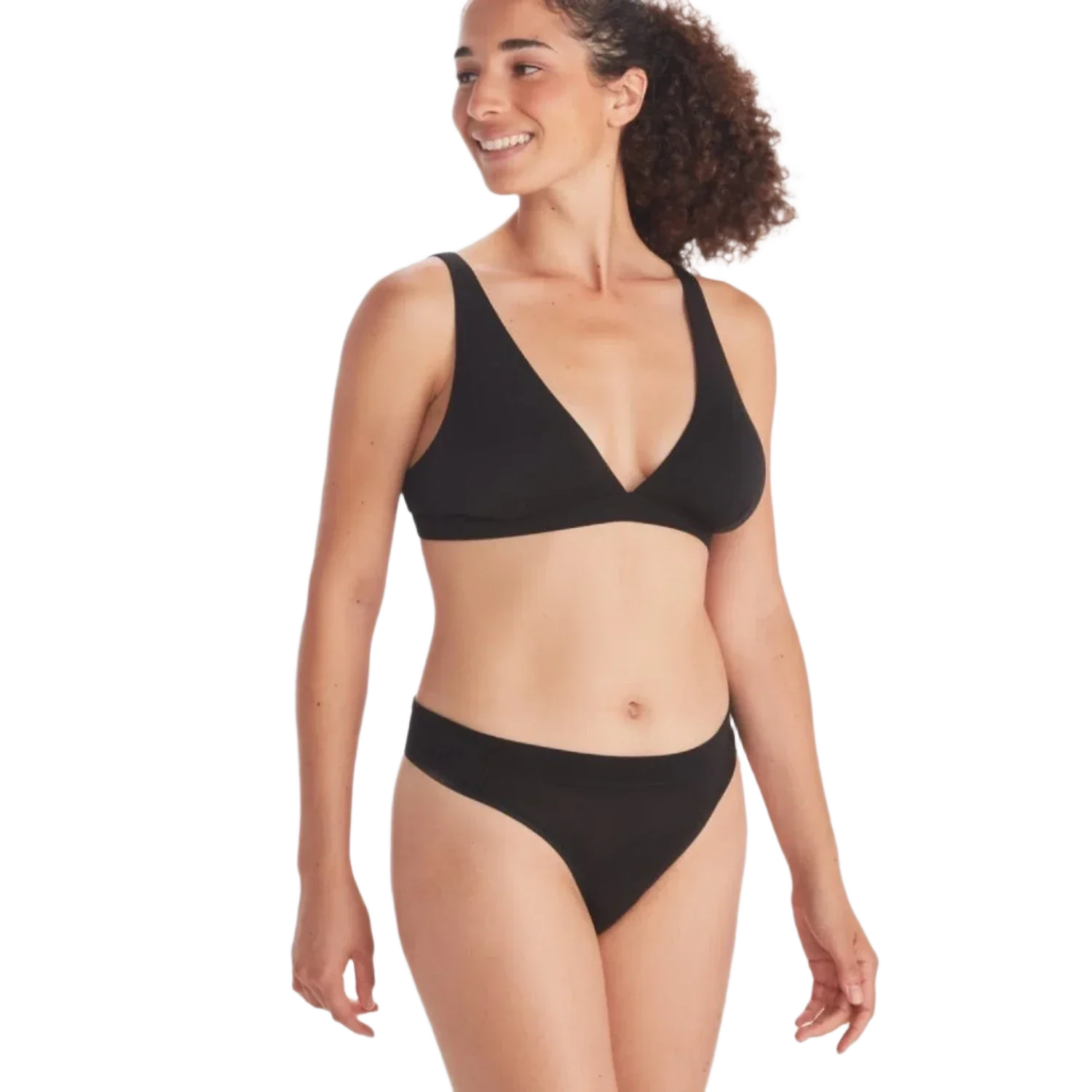 Exofficio 02. WOMENS APPAREL - WOMENS UNDERWEAR - WOMENS UNDERWEAR BOTTOMS Women's Everyday Thong BLACK