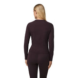 Vuori 02. WOMENS APPAREL - WOMENS LS SHIRTS - WOMENS LS CASUAL Women's Long Sleeve Pose Crew RSN RAISIN