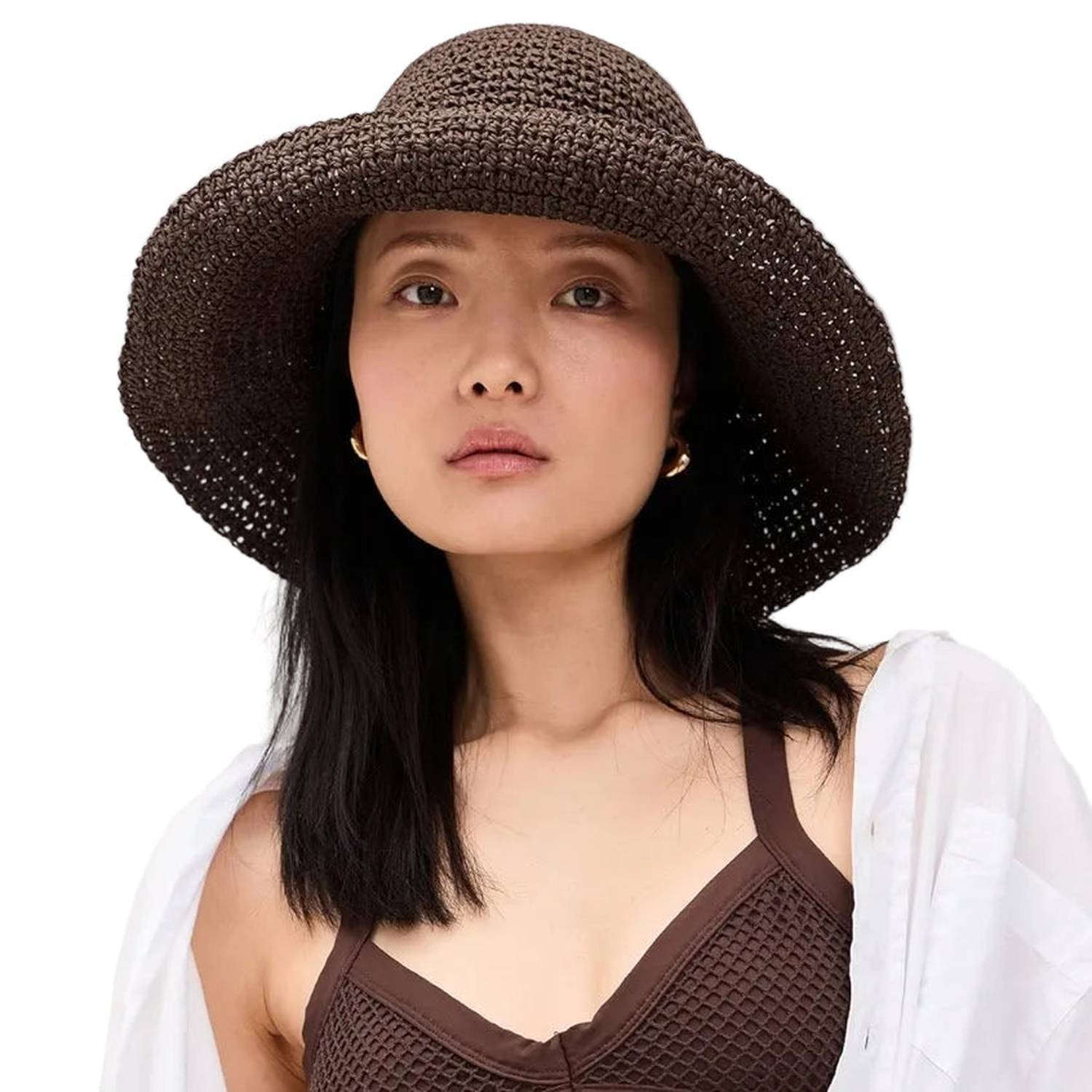 Faherty 11. HATS - HATS SUN - HATS SUN Floppy Sun Hat 204 CHOCOLATE