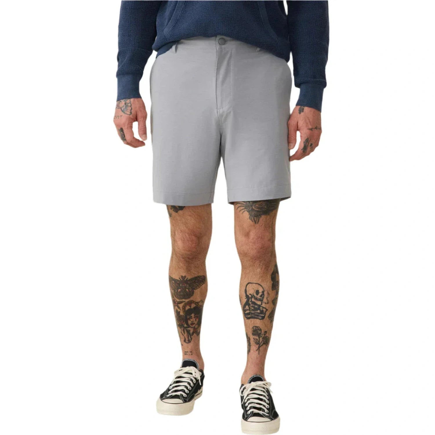 Faherty 01. MENS APPAREL - MENS SHORTS - MENS SHORTS CASUAL Men's 7" All Day Short 2.0 ICE ICE GREY