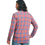 Faherty 01. MENS APPAREL - MENS LS SHIRTS - MENS LS BUTTON UP Men's Legend Sweater Shirt RBE ROSE BLUE CHECK