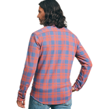 Faherty 01. MENS APPAREL - MENS LS SHIRTS - MENS LS BUTTON UP Men's Legend Sweater Shirt RBE ROSE BLUE CHECK