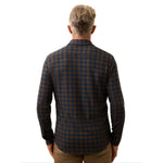 Faherty 01. MENS APPAREL - MENS LS SHIRTS - MENS LS BUTTON UP Men's Legend Sweater Shirt NDC NAVY WOODLAND CHECK